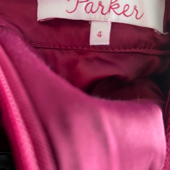 Parker size 4 purple velvet dress - Picture 4 of 4
